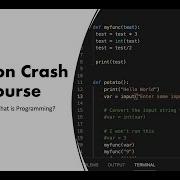 Introduction To Programming Python Crash Course Lesson 1