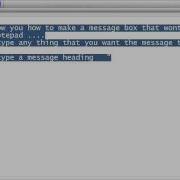 How To Make A Message Box That Wont Close With Notepad