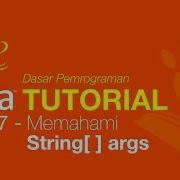 Belajar Java Dasar 07 Memahami String Args