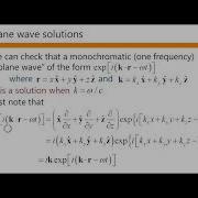 Plane Waves And Interference David Miller