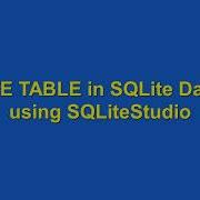 How To CREATE EDIT DELETE Table In SQLite Database