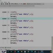 C3 22 Menu Driven Program Using Switch Case In C Example Arithmetic Operations Dr Kaja Masthan