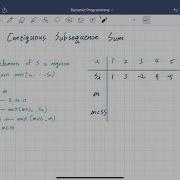 DP Maximum Contiguous Subsequence Sum