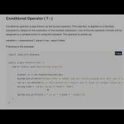 Java Conditional Operator