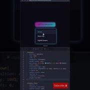 CREATE A Futuristic Dropdown Menu With CSS Animation