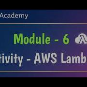 Activity AWS Lambda Module 6 Compute AWS Academy AWS Cloud Foundations Lab