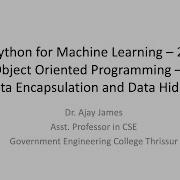 Python For Machine Learning 28 Object Oriented Programming 4 Data Encapsulation And Data Hiding