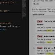 Using The W3C Validator To Check HTML
