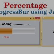 Percentage ProgressBar Using Java