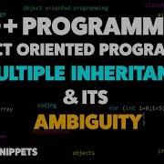 Multiple Inheritance In C With Ambiguity Resolution C Programming For Beginners