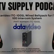 Datavideo ITC 100SL Wired Beltpack For ITC 100 Intercom System
