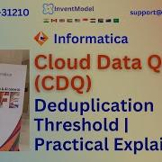 Informatica Data Quality Practical Explanation Of Deduplication Threshold