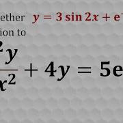 Verifying The Solution Of A Differential Equation