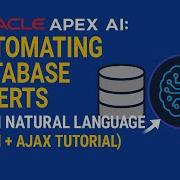 Oracle APEX AI Automating Database Inserts From Natural Language With JSON AJAX Tutorial