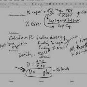 Density Lab Report