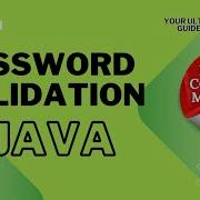 Password Validation In Java How To Validate Password Using Java