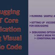 Debug Dotnet Core Application In VisualStudio Code