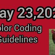 May 23 2026 Color Coding Guidelines