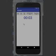 Android Chronometer Full Example