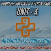 GE8151 ADVANCED LIST PROCESSING PROBLEM SOLVING AND PYTHON PROGRAMMING PSPP TAMIL UNIT4
