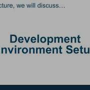 Development Environment Setup Part 1