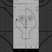 Drawing Cute Face Using Fourier Series Formula Run On Desmos Software Fourier Math Fourierseries