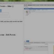 BLUR METHOD JQUERY DEMO