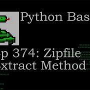 Python Basics Zipfile Extract Method