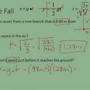 Physics 101 Problem Solving With Special Free Fall Equations