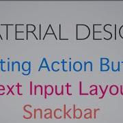 273 Android TextInputLayout SnackBar Floating Action Button