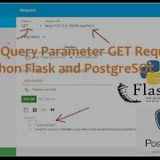 REST API Query Parameter GET Request Using Python Flask And PostgreSQL Database