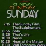 3 October 1982 BBC1 Sunday Menu The Hound Of The Baskervilles