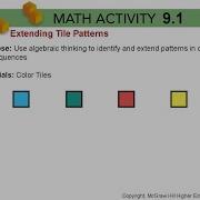 9 1 Extending Tile Patterns