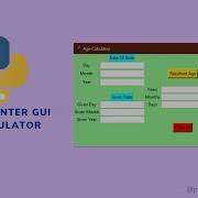 Build A GUI Age Calculator Using Python Tkinter Shorts Python