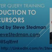 Simple Introduction To TSQL Cursors
