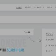 Responsive Navigation Menu With Search Bar Html CSS Javascript
