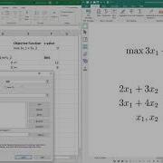 Solving A 2 Variable LP Using Excel S Solver