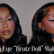 SHIMMER PINK LIPS W BOLD GREY EYES Editorial Bratz Doll Makeup