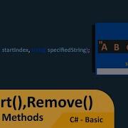 C Tutorial Basic 049 String Methods Insert Remove