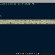 Python Program To Display Fibonacci Sequence Using While Loop