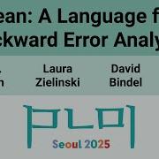 PLDI 25 Bean A Language For Backward Error Analysis