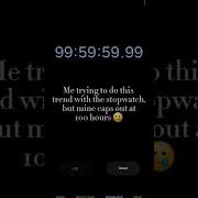 To Be Precise 99 Hours 59 Minutes 59 Seconds And 99 Milliseconds Stopwatch Timer Trend Sad