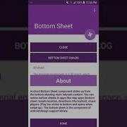 Bottom Sheet Android