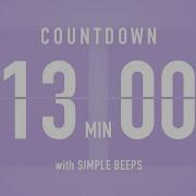 13 Minute Countdown Timer Flip Clock With Bell Alerts