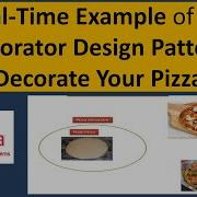 Real Time Example Of The Decorator Design Pattern Decorate Your Pizza