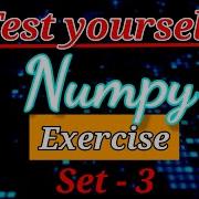 3 Python NumPy Tutorial Exercises Part 3 Python Numpy Tutorial For Beginners