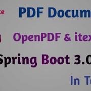 Generate Pdf Document Tutorial Using OpenPDF And Itextpdf Spring Boot Thiru Academy