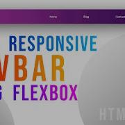 Build A Responsive Navbar Using Flexbox In HTML CSS