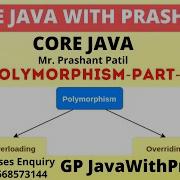 Polymorphism In Java Part 1 Method Overloading In Java Java Tutorial GP Java With Prashant