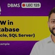 Lec 125 View In Database Oracle SQL Server Views Types Of Views